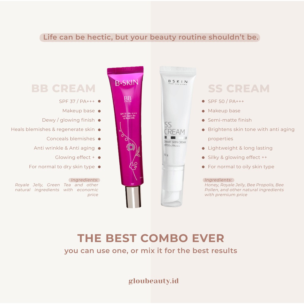 BSKIN BEST COMBO BB CREAM & SS CREAM
