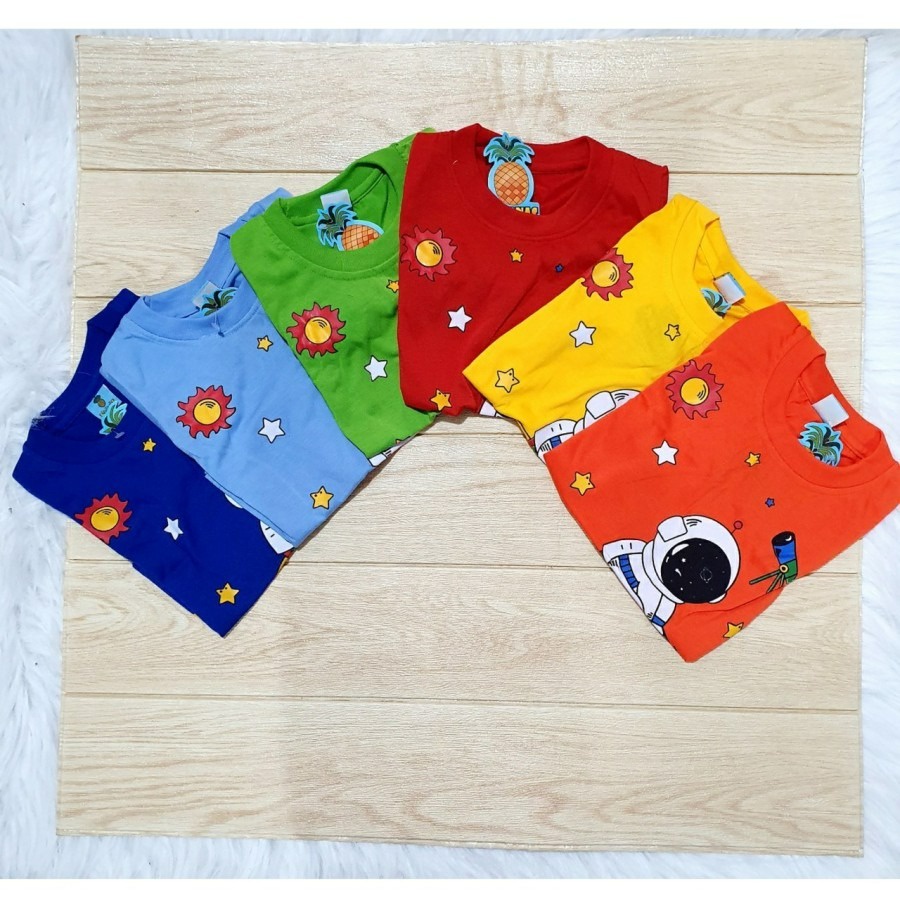 Promo Baju Gratis Celana Anak Astronout Bahan Katun Adem Kualitas Export Paket Hemat Baju Celana Anak