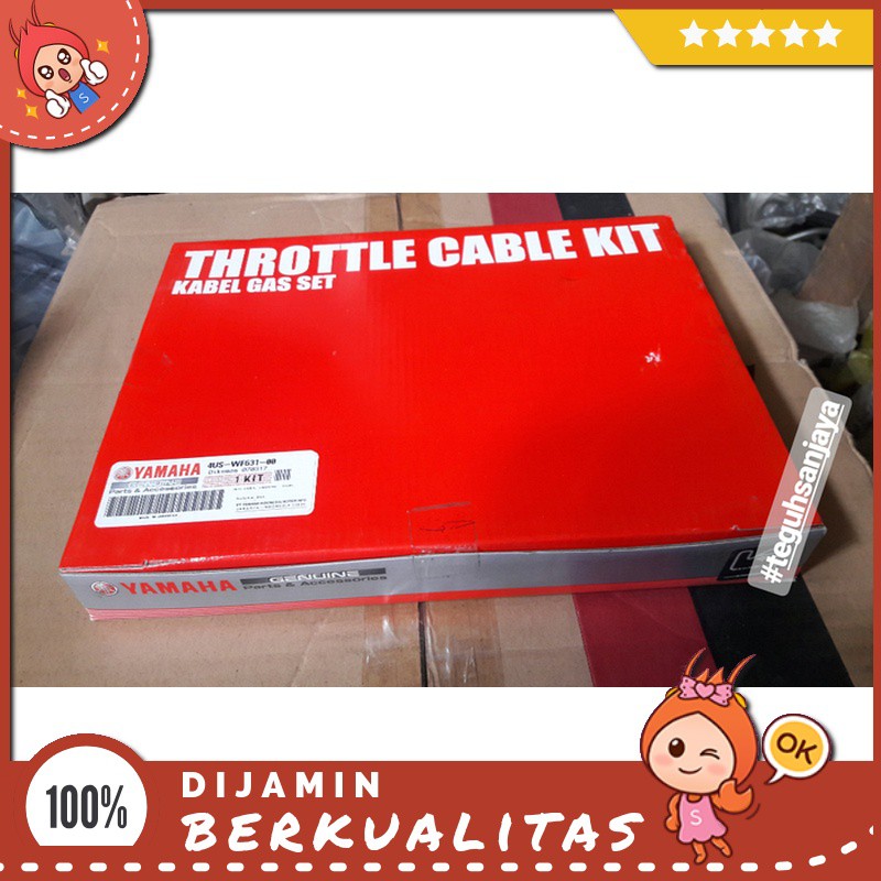 Kabel Gas ( Kit / Lengkap ) ( F1Zr ) Original Sparepart Motor Murah