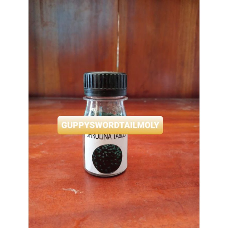 spirulina tablet 100 tablet untuk pakan ikan