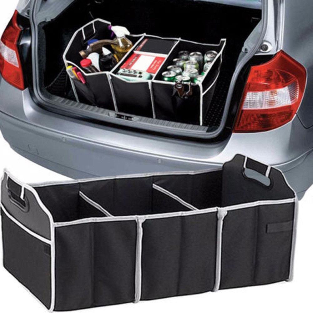 Car Boot Organizer / Tas Penyimpanan Bagasi Mobil HITAM W-1-2