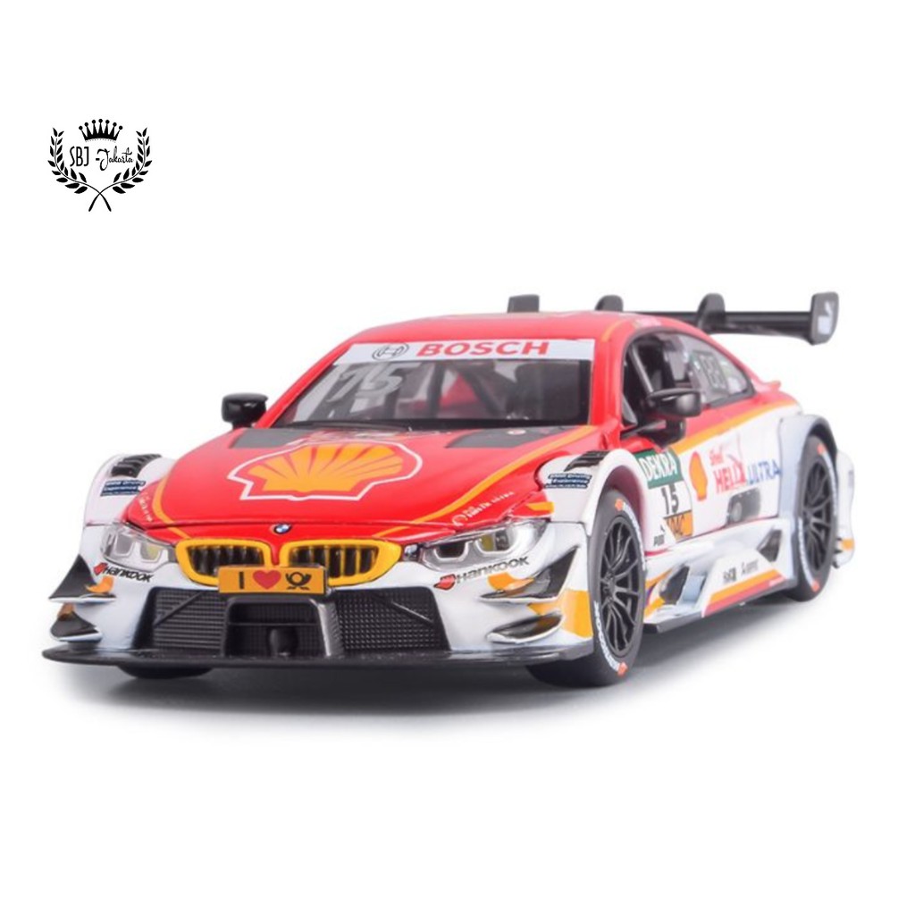 DIECAST MOBIL MINIATUR BMW M4 DTM METAL SERIES 1:32 PREMIUM QUALITY REALISTIC MODEL