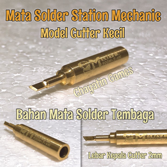 Mata Solder Station Mechanic Tembaga Type 900M-T-VK Cutter Kecil