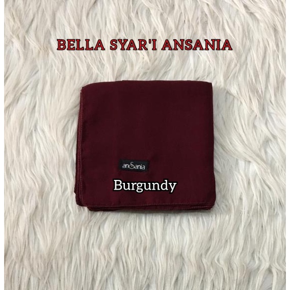 BELLA SYAR'I ANSANIA Original 130x130cm Hijab Jilbab Syari Besar Jumbo Warna Polos SegiEmpat-5