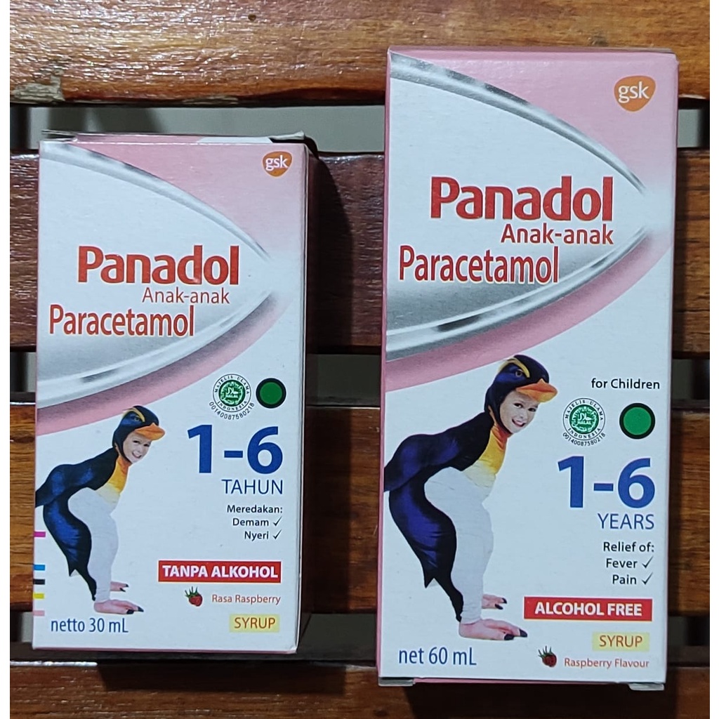 Panadol Anak Syr 30 & 60 ML / Panadol Anak 1-6 Tahun / Paracetamol Anak / Penurun Demam / Sakit Kepa