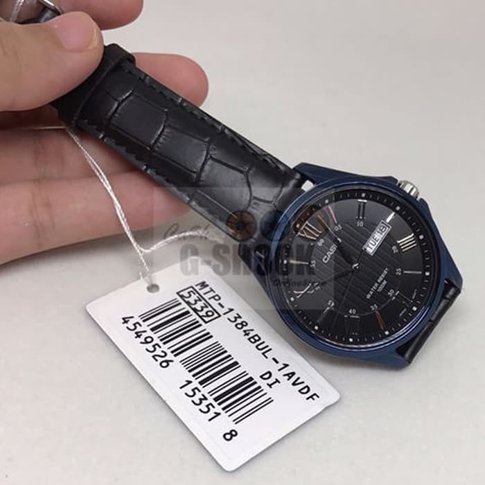 Jam Tangan Casio Exclusive Pria Mtp-1384Bul-1A|Bnib-New-Original100%