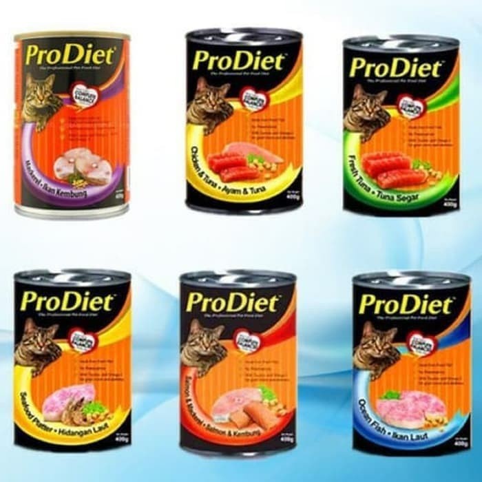 ( 6 pcs )ProDiet Kaleng 400gr-Wet Food Makanan Kucing Kaleng 400Gr