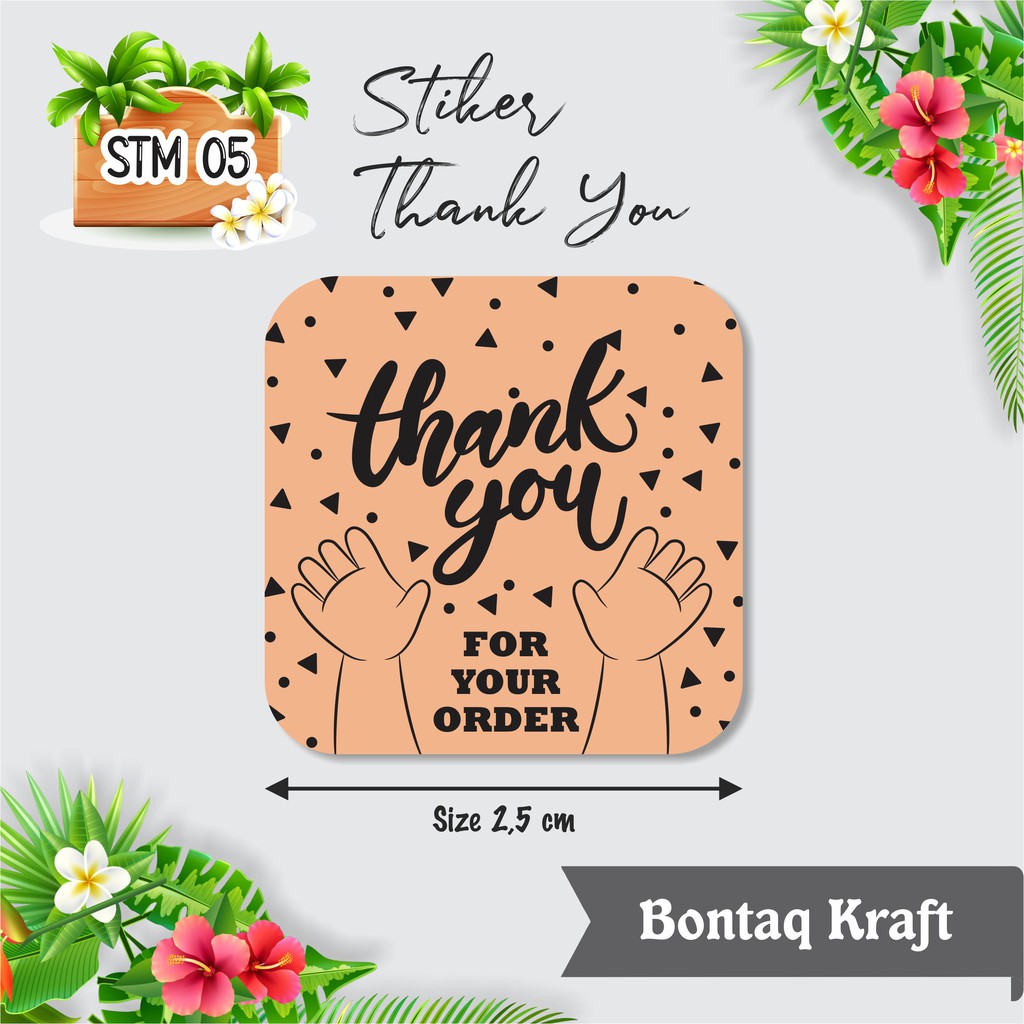 

STIKER THANK YOU MINI KRAFT STM 05