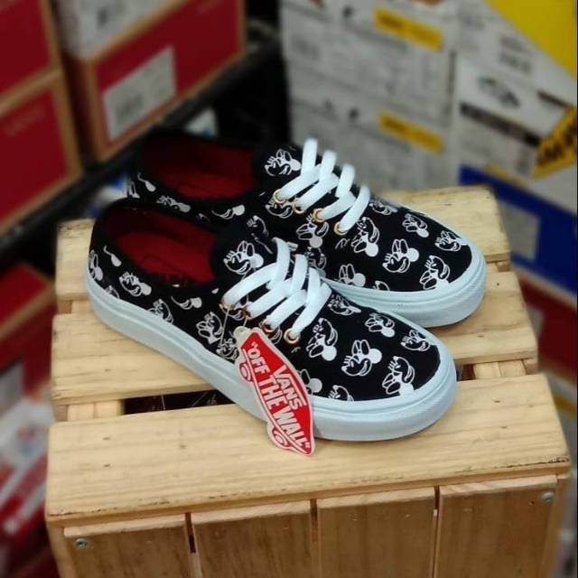 OBRAL PREMIUM VANS AUTHENTIC DISNEY BLACK WAFFLE DT