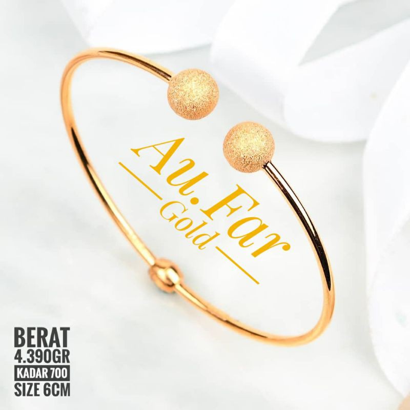 Fashion Aksesoris Wanita Perhiasan Gelang Emas Dior Kadar 700 - Aufar Gold