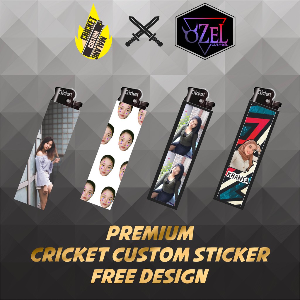 

KOREK CUSTOM CRICKET STICKER PREMIUM | COD | HADIAH | UNIK | SOUVENIR | KADO | CRICKET FACE PATTERN