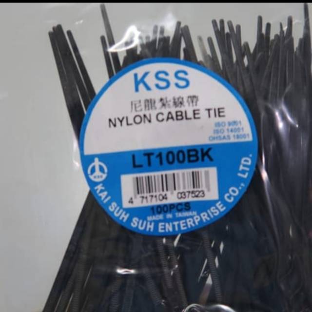 KSS Taiwan Cable ties / kabel ties 10 cm LT 100 isi 100