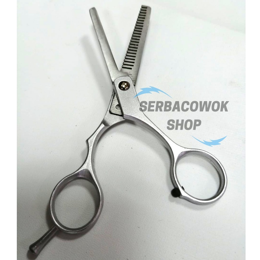 Gunting Sasak Rambut Stainless Penipis Potong Rambut Barbershop Stylist Salon