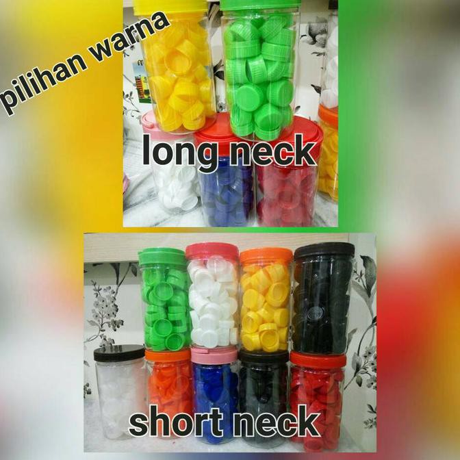 Tutup botol plastik kemasan minuman aqua club cleo ulir air mineral - Orange