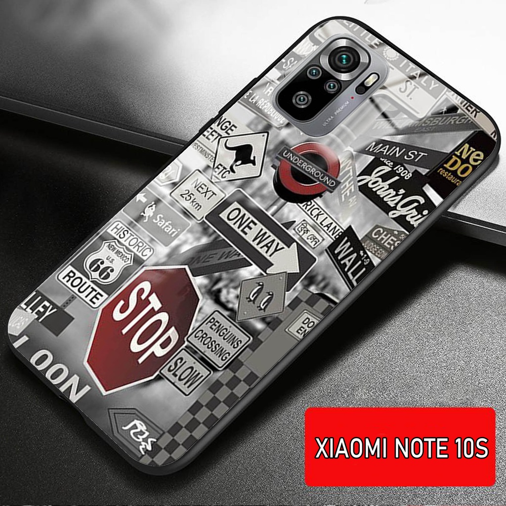 Softcase Glass Kaca XIAOMI REDMI NOTE 10 S - Casing HP XIAOMI REDMI NOTE 10 S [ S06].