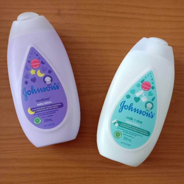 johnsons baby lotion milk rice dan bedtime regular isi 200ml