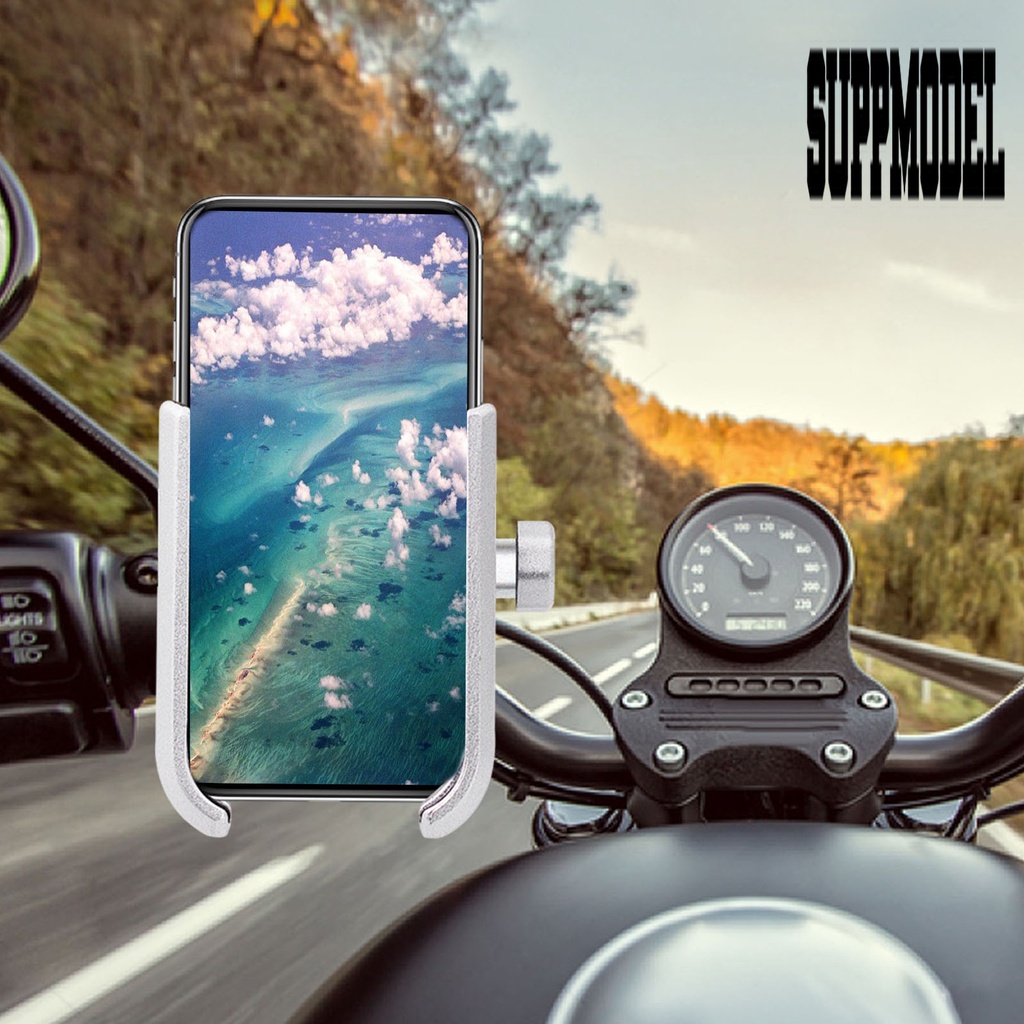 Stand Holder Handphone Bahan Aluminum Alloy Untuk Setang Sepeda Motor