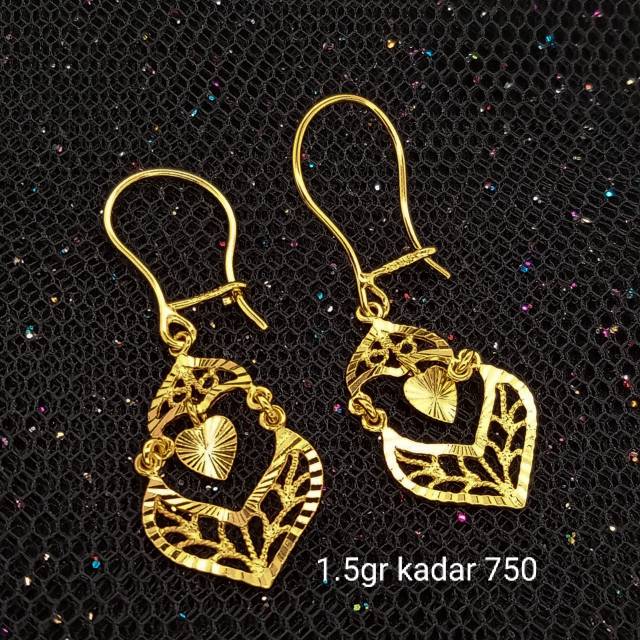 Anting Emas 17 K - kuning 1.5gr Kadar 750 - 3180