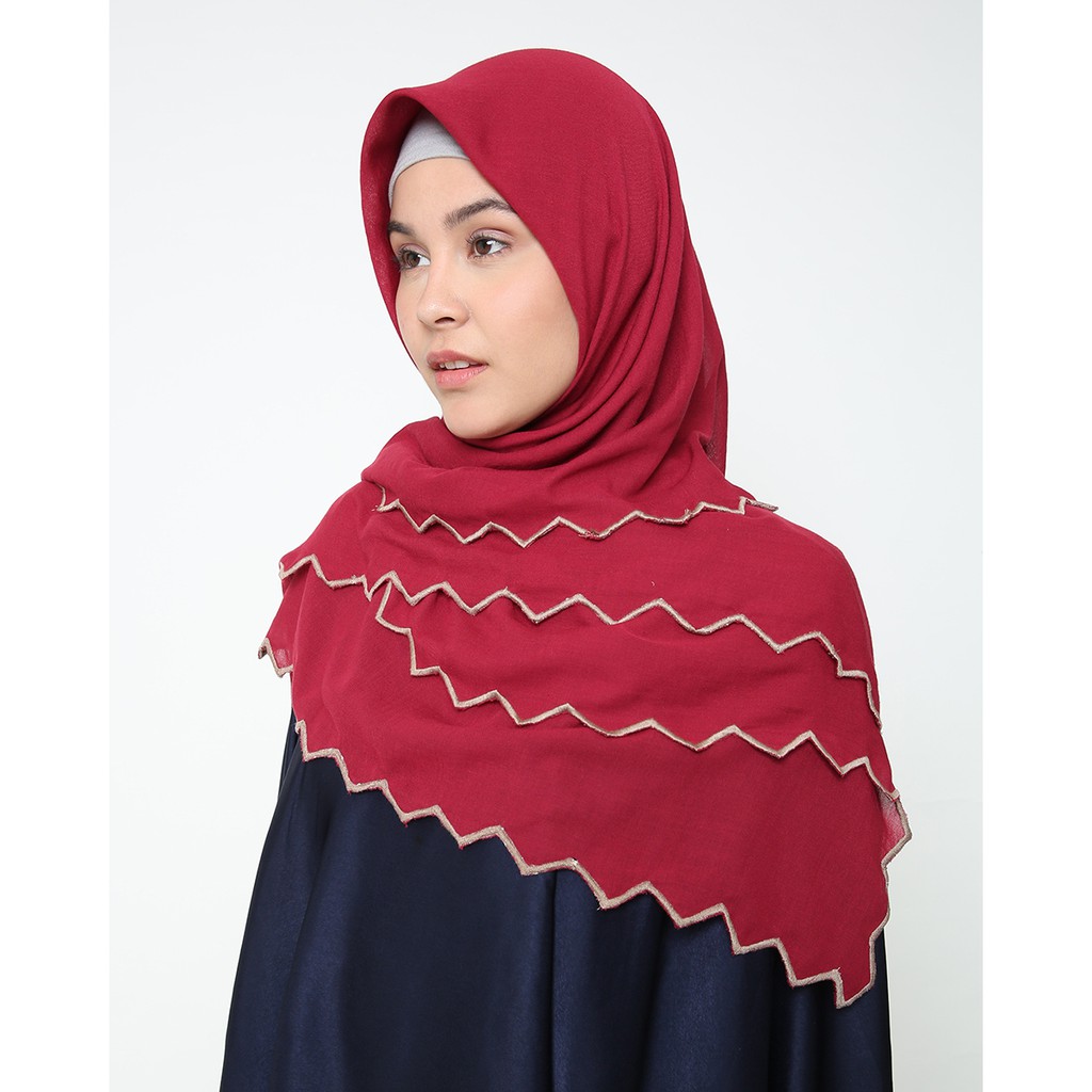 PRISM SCARF MAROON - RUMAH AYU X JEFFRY TAN