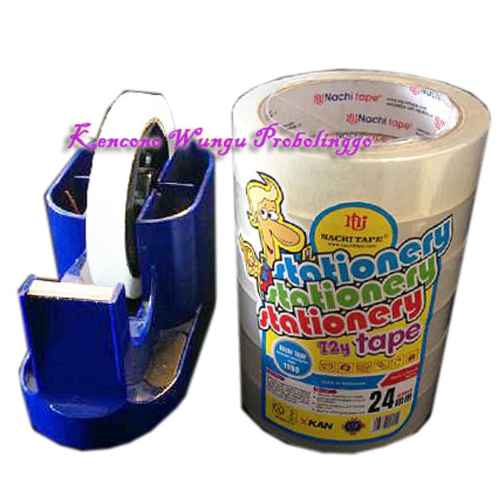 

Isolasi Bening Nachi 24mm x 72 yard Shrink Packaging isi 6 buah