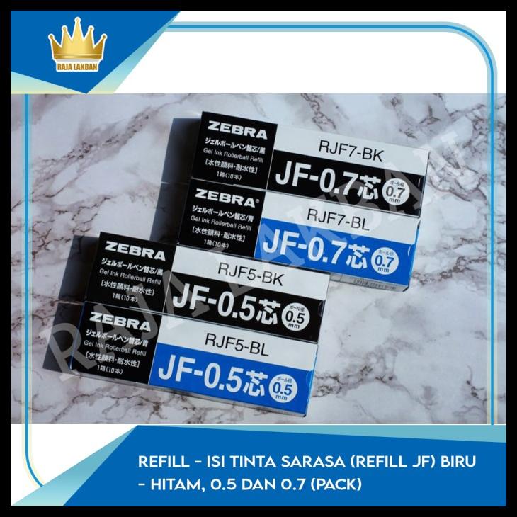 

REFILL / ISI TINTA SARASA (REFILL JF) BIRU / HITAM, 0.5 DAN 0.7 (PACK) KODE 1038