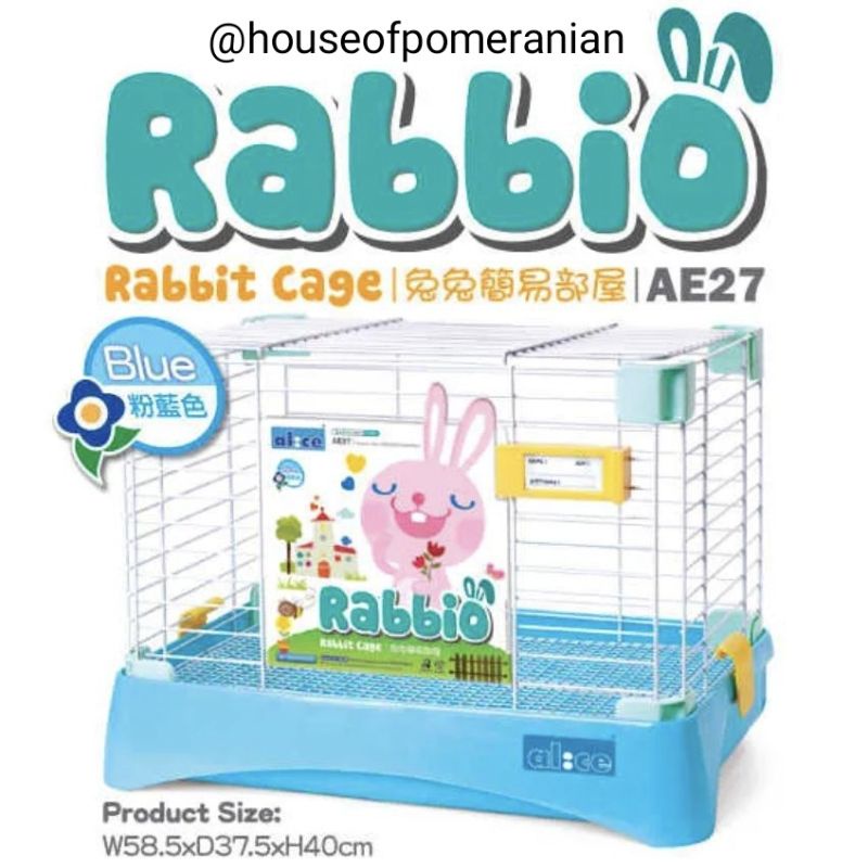 alice rabbio PINK AE26 BLUE AE27 Kandang kelinci guinea pig cage rabbit marmut