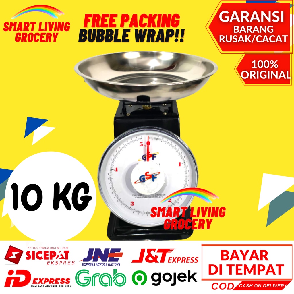 TIMBANGAN KUE DUDUK ANALOG 10 KG GSF 4310 TIMBANGAN BERAT KUE KOPI BERAS MAKANAN KUE TIMBANGAN ANALO