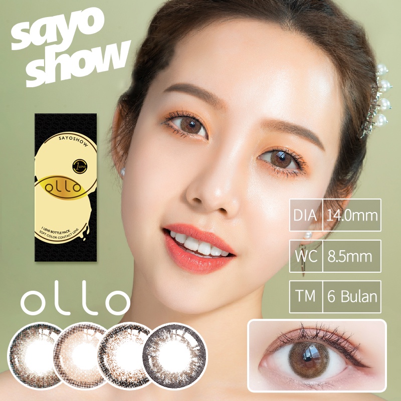 SAYOSHOW - Softlens OLLO Normal, Minus 1.00 S/D 8.00 (14 mm)