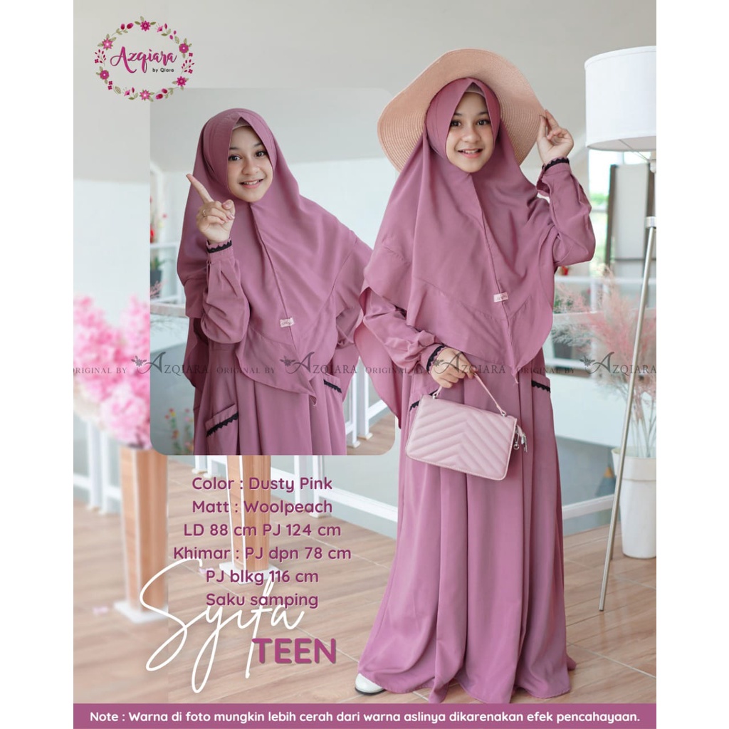 SYIFA TEEN gamis muslim anak syari original produk by qiara fashion