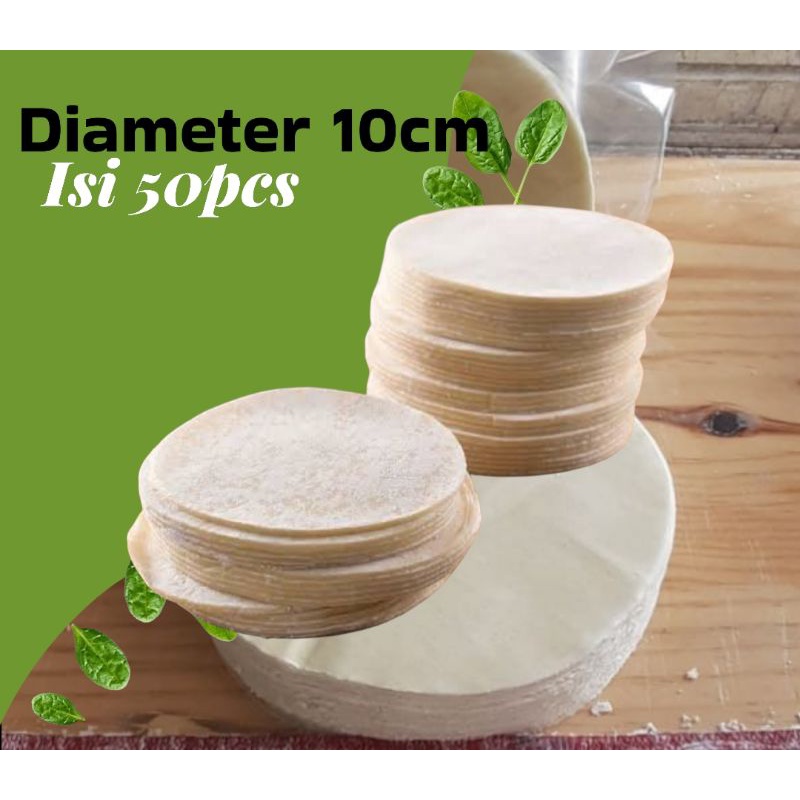 

Kulit Dimsum uk 10cm isi 50 lembar (BULAT)