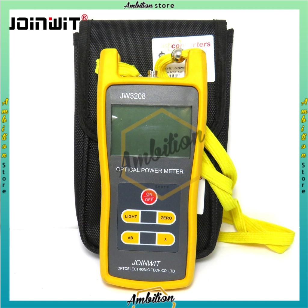 OPM Joinwit JW3208C Optical Power Meter Fiber Optik Tester FO Konektor SC FC ST LC [COD]