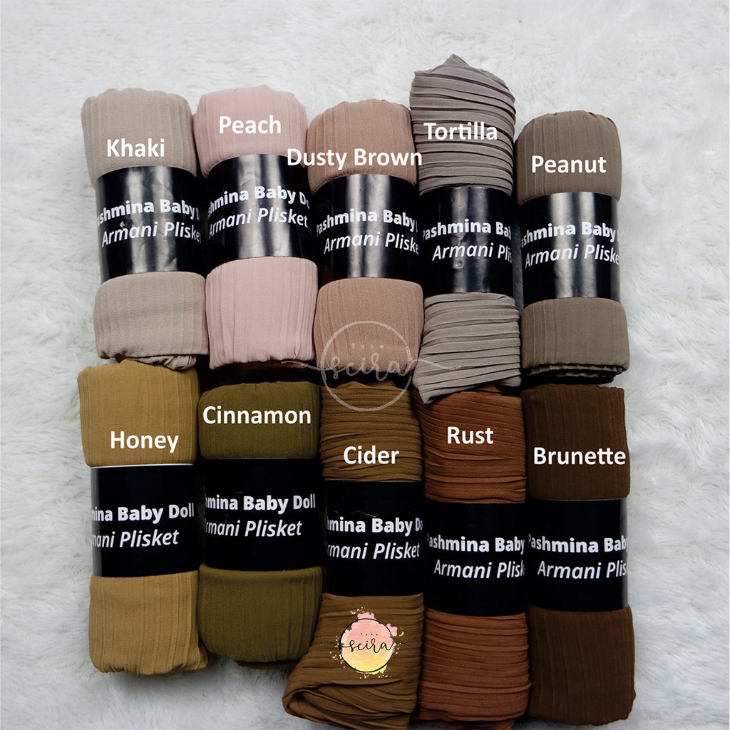 [BISA COD] Umama Pashmina Baby Doll Plisket Full/ Hijab Pashmina Plisket Full Ceruty