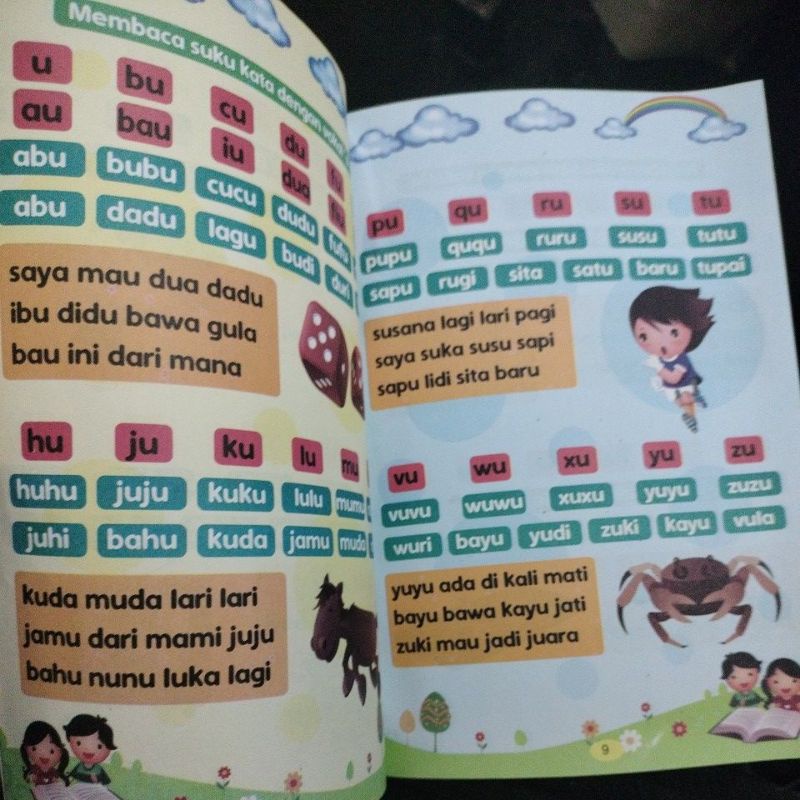 buku cepat pintar membaca metode AIUEO (15x24cm)