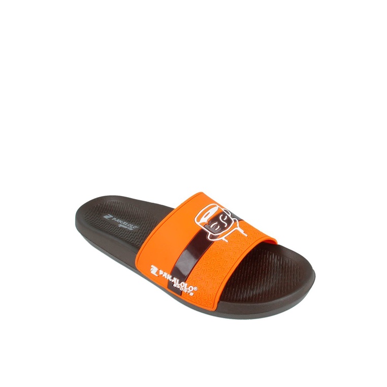 SANDAL SLIDE PAKALOLO PRIA ORIGINAL CASUAL BRANDED ASLI ORANGE PB21