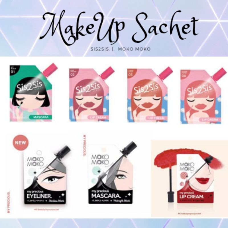 [SALE] SIS2SIS Lipcream Maskara Eyeshadow Make Up Sachet