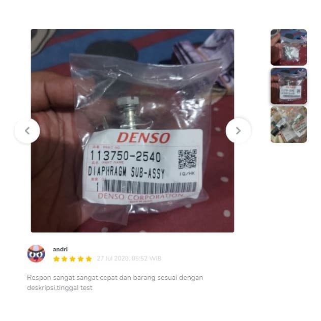 Vacum Idle Up Mobil Taruna Efi Denso Original