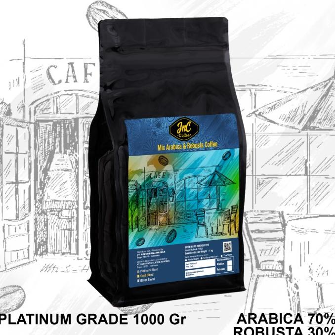 

JnC Platinum Daily Brew Blend 70% Biji Kopi Arabica 30% Robusta 1 KG -Diskon Besar