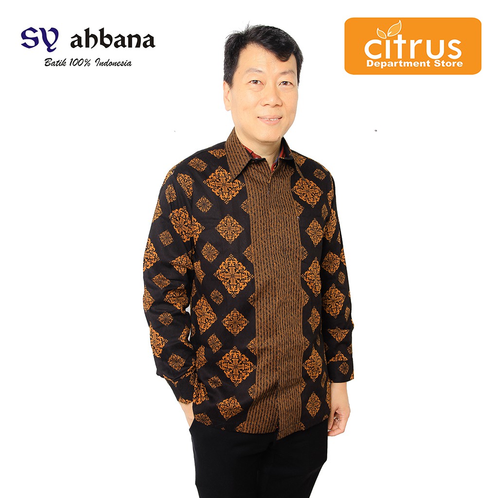 ATASAN BAJU WANITA BLOUSE BATIK SYAHBANA 9991422275 WARNA COKLAT KUNING
