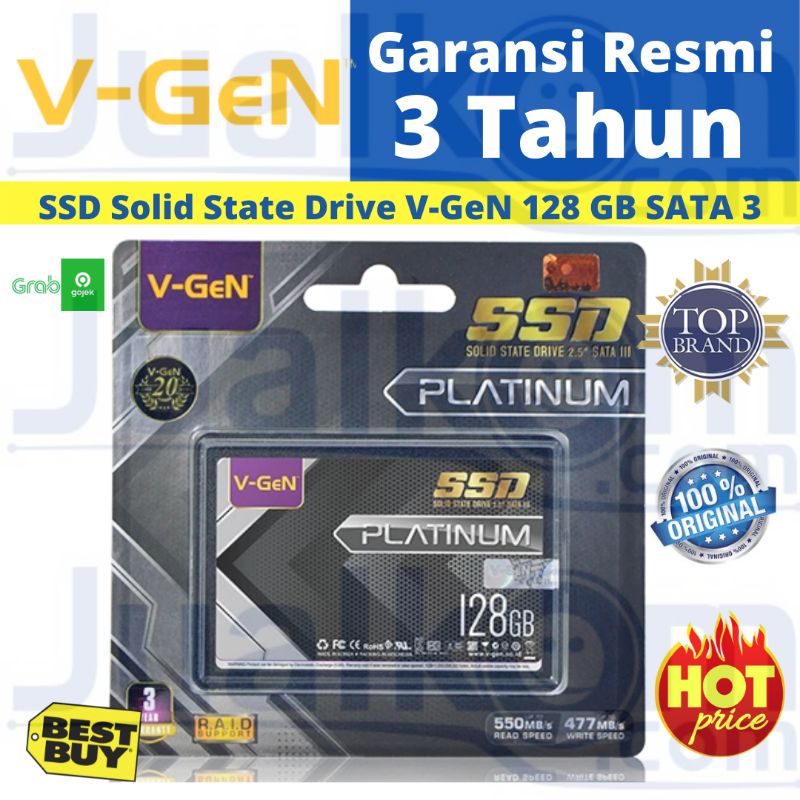 SSD V-GeN 128GB SATA 3 V Gen Solid State Drive 2.5&quot; VGEN