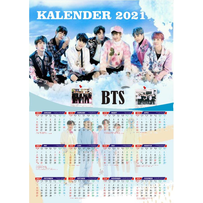 

kalender custom A3+| Kalender Kpop | Paket poster BTS LOVE YOURSELF