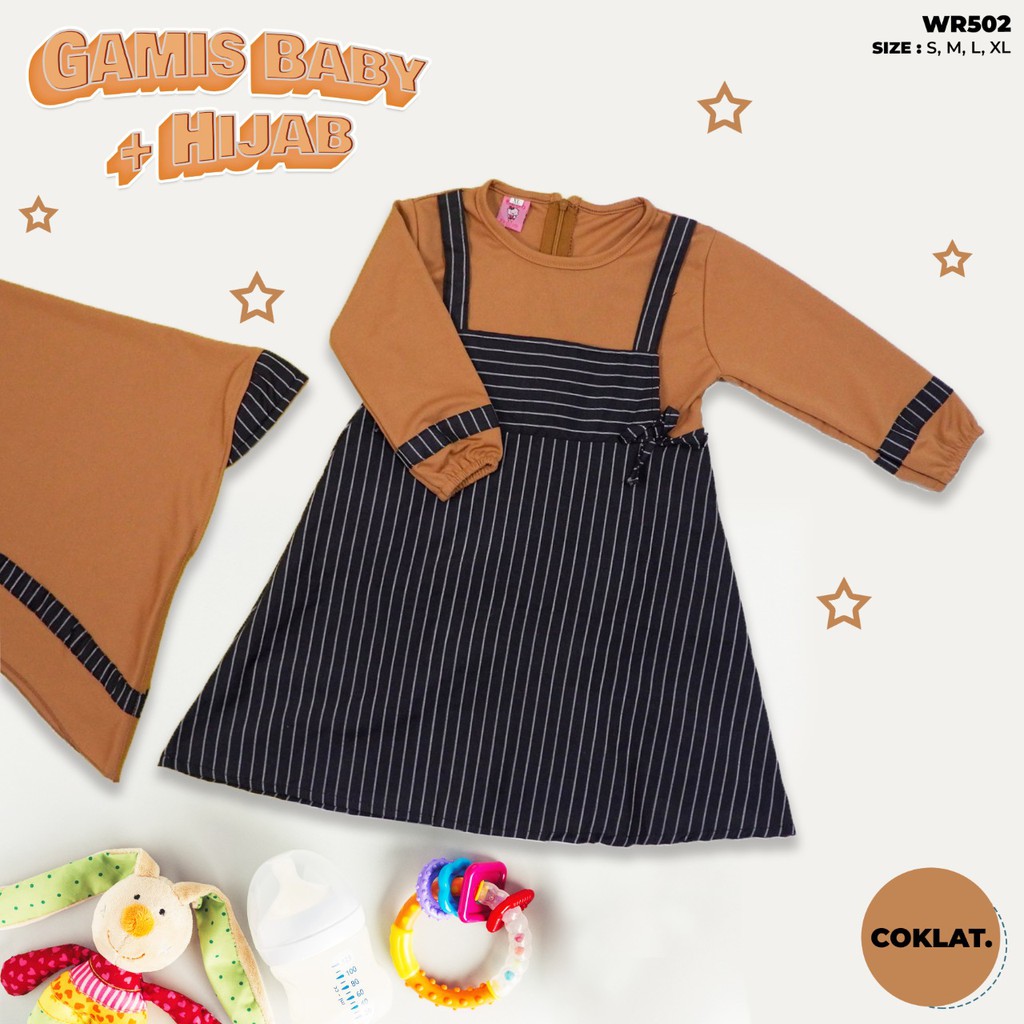_ Gamis Polos Bayi perempuan | Baju Muslim Baby | Gamis Baby murah cewek cantik _