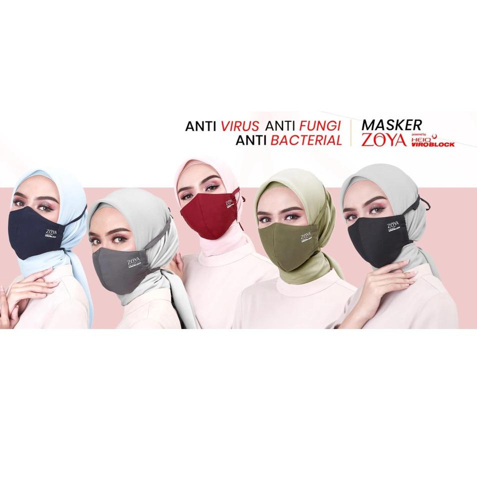 Big Sale.. ZOYA AKSESORIS HIJAB MASKER ZOYA VIROBLOK SERIES ORI ZOYA