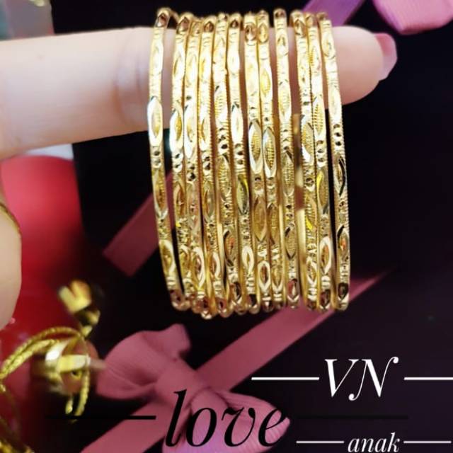 Xuping gelang anak lapis emas 24k