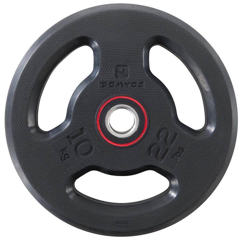 DOMYOS - 3GRIP WEIGHT PLATE BESI KIT 10KG 28MM PLATE WEIGHT PLATE