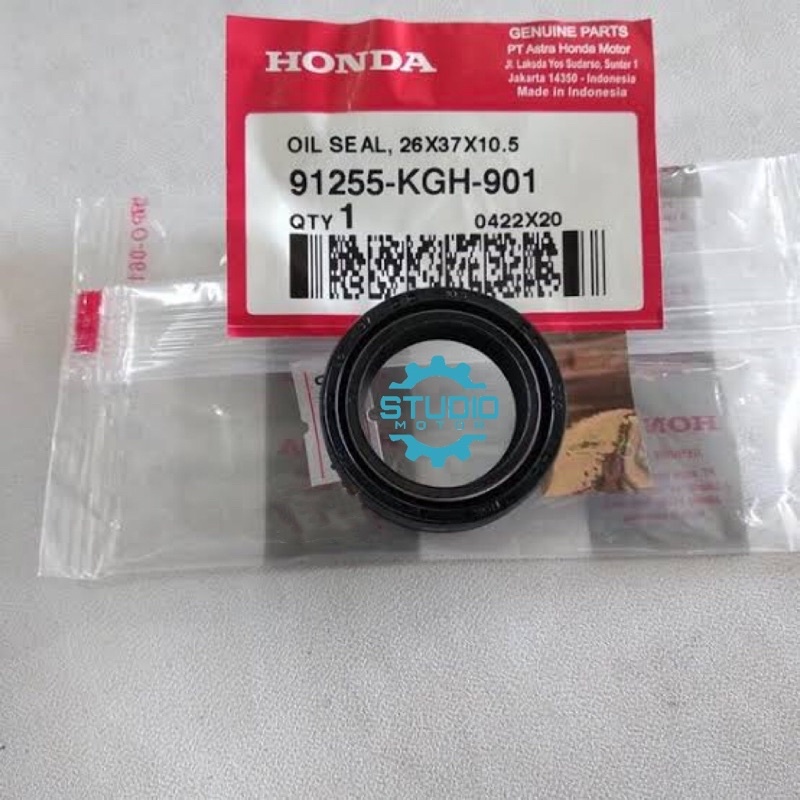 91255KGH901 Seal Shock Sil Sok shok Oil Seal 26x37x10.5 Honda Matic Beat Vario Grand Supra Legenda Kharisma