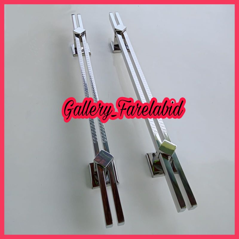 Handle Pintu Rumah Stainless Steel Grafir 80 Cm Gagang Pintu Rumah Modern 60 Cm Pegangan Pintu Kupu Tarung Besar 45 Cm Tarikan Pintu Rumah Utama Minimalis