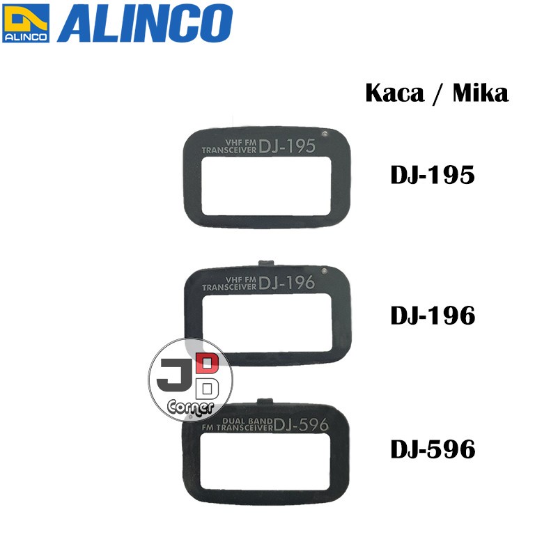 Kaca HT Alinco DJ-195 DJ-196 DJ-596 ORI Baru DJ195 DJ196 DJ596 Mika