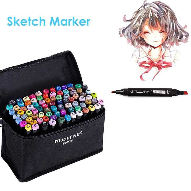 

TOUCHNEW Fine Art Marker Sketcher 30/60/80 Color Plus Pouch