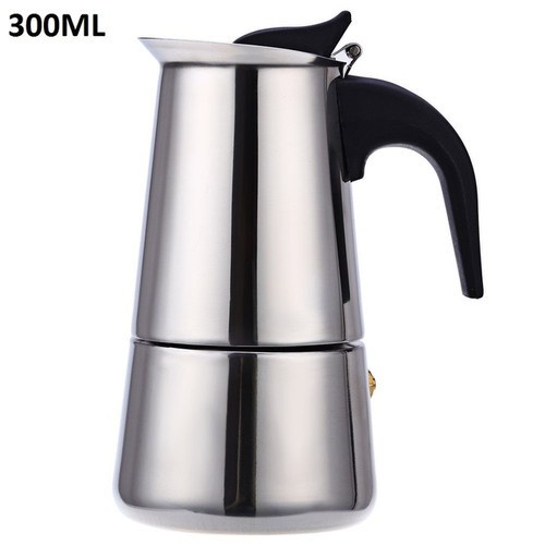 OneTwoCups Coffee Maker Moka Pot Teko Stovetop Filter 300ml 6 Cup