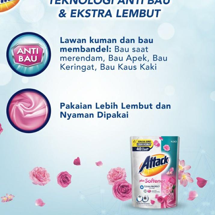 Special Attack Cair Plus Softener 1200ml Jumbo / Attack Liquid Deterjen 1200ml / Attack Matic 1200ml